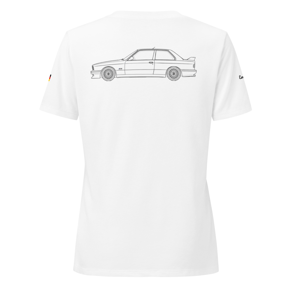 Euromeister Women’s relaxed v-neck t-shirt Back Print